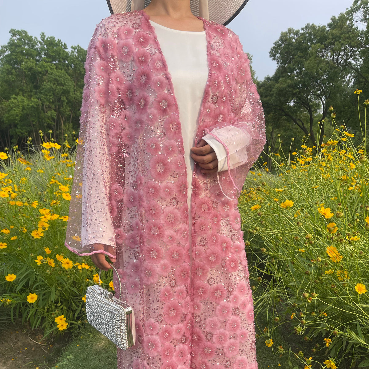 Wholesale luxury sequin beaded abaya manufacturer GBR-1601515498641