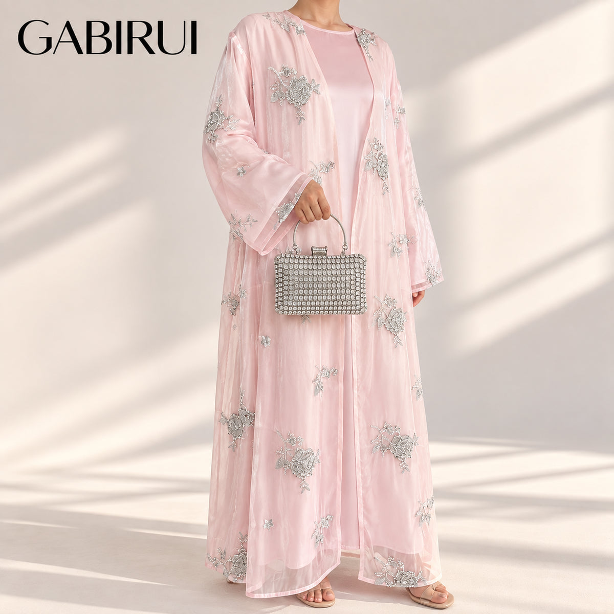 Wholesale luxury sequin beaded abaya manufacturer GBR-1601515505130