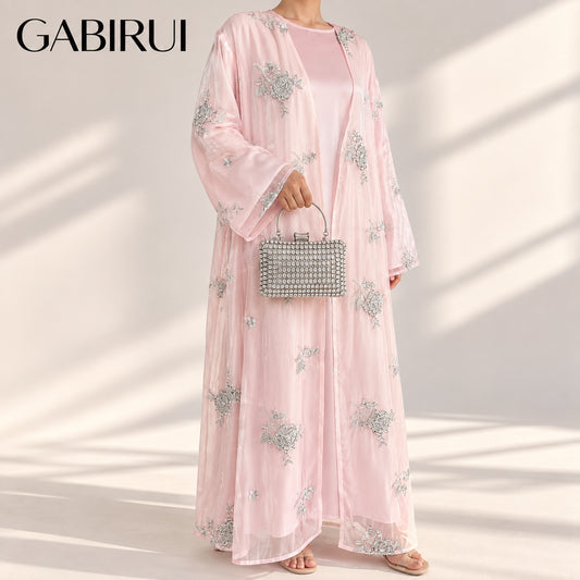 Wholesale luxury sequin beaded abaya manufacturer GBR-1601515505130