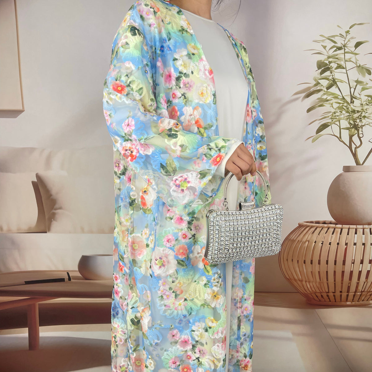 Wholesale luxury sequin beaded abaya manufacturer GBR-1601515512393