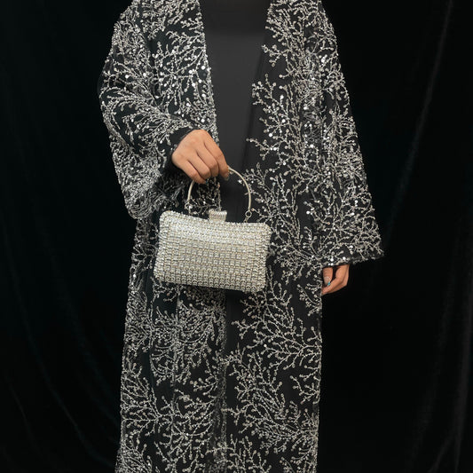 Wholesale luxury sequin beaded abaya manufacturer GBR-1601515520797