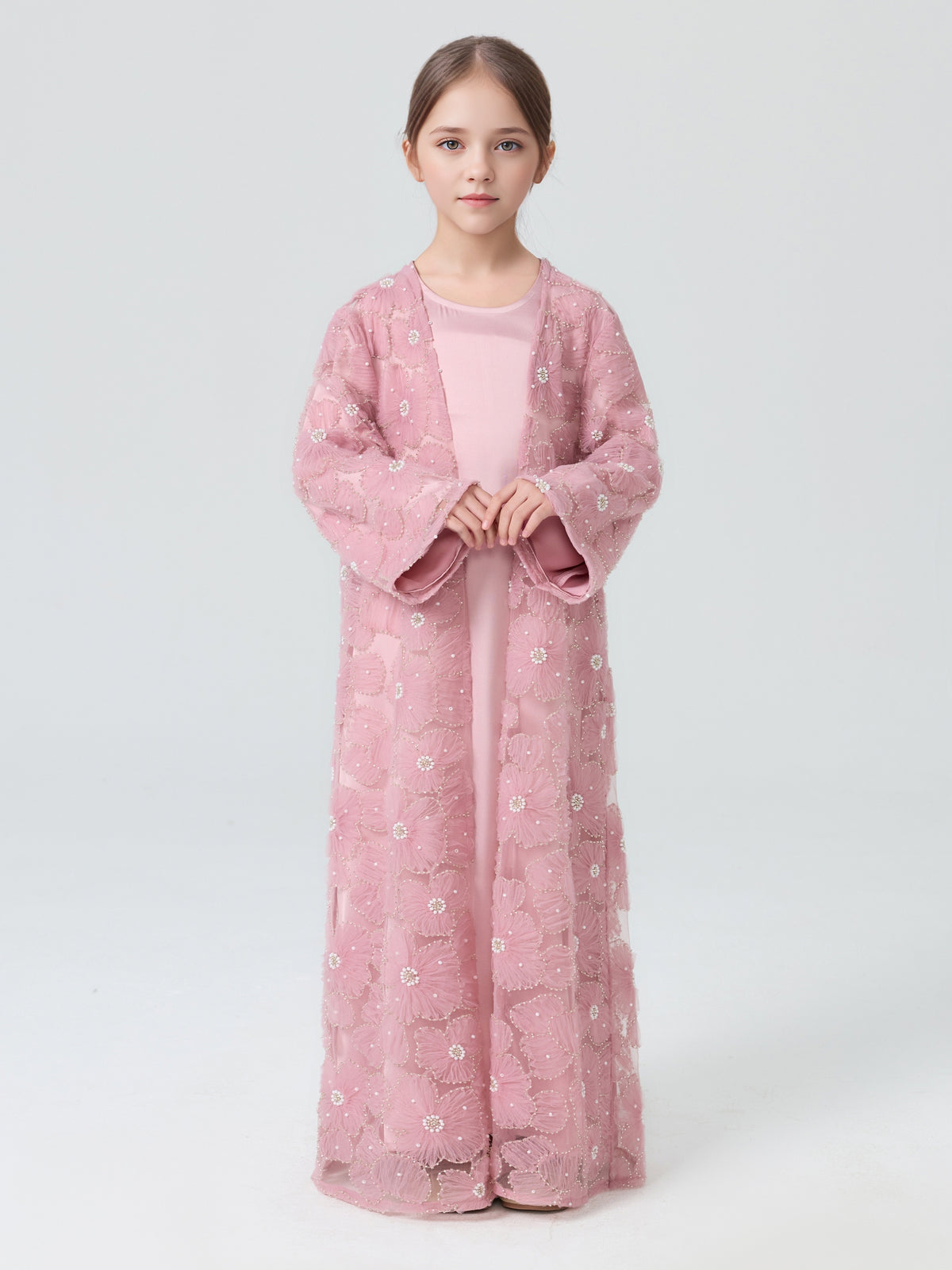 Wholesale luxury sequin beaded abaya manufacturer GBR-1601692017492