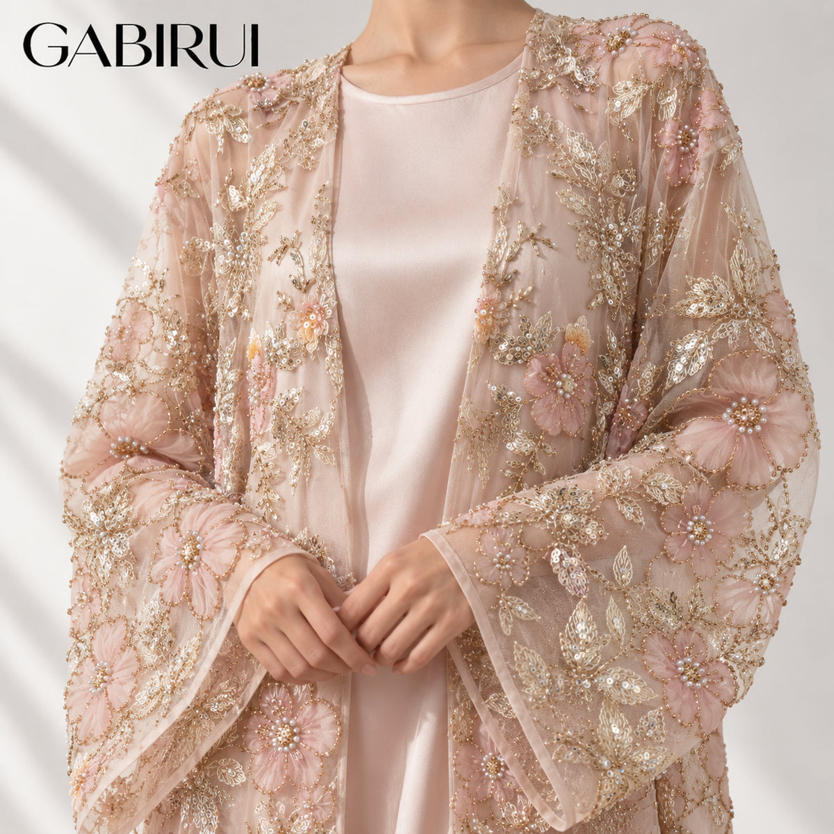 Wholesale luxury sequin beaded abaya manufacturer GBR-1601951745825