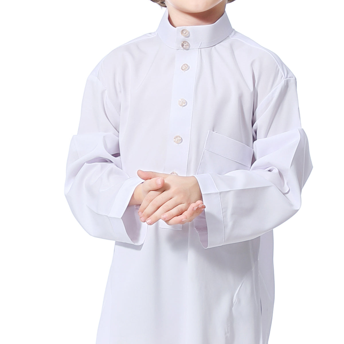 Ramadan Boys kids abaya Muslim Long Sleeve Solid Color Arab Dubai Robe, Casual Ethnic Style Boys Long Sleeve Clothing MSL119