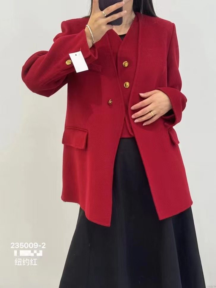 Wholesale Women's 100% Wool Coat 235009-2 - OEM ODM Coat & Blazer Supplier