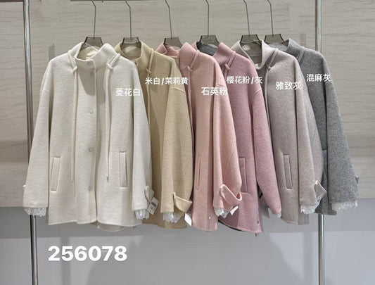 Wholesale Women's Wool Blend Coat 256078 - OEM ODM Coat & Blazer Supplier