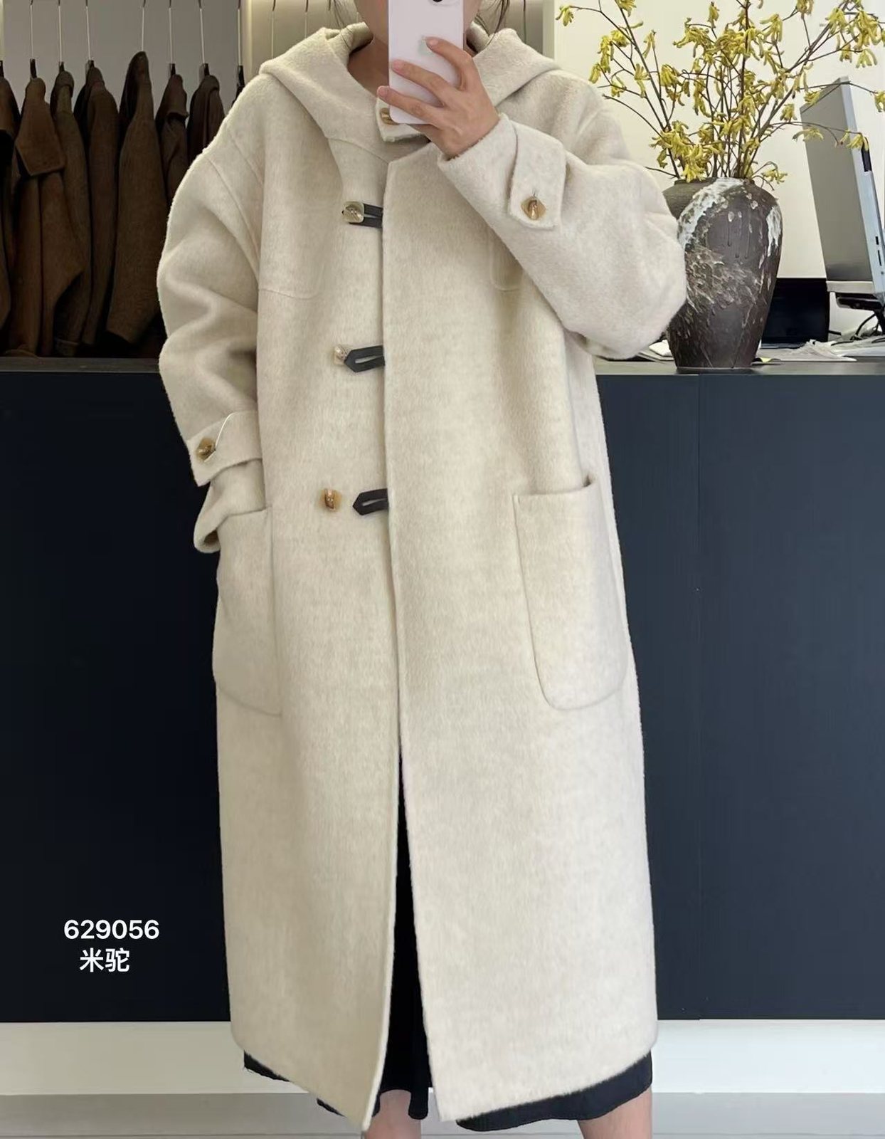 Wholesale Women's Wool Blend Coat 629056 - OEM ODM Coat & Blazer Supplier