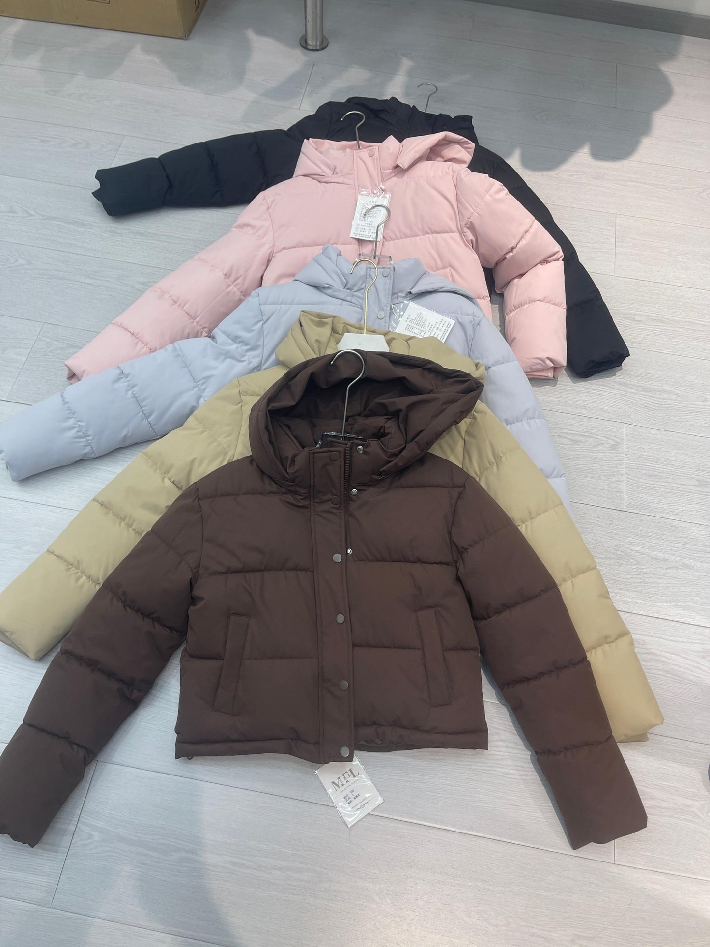 Women's Color Block Hooded Puffer Jacket wholesale PB-PJ-2026-023 image 1
