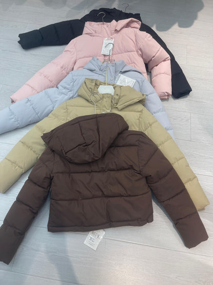 Women's Color Block Hooded Puffer Jacket wholesale PB-PJ-2026-023 image 2
