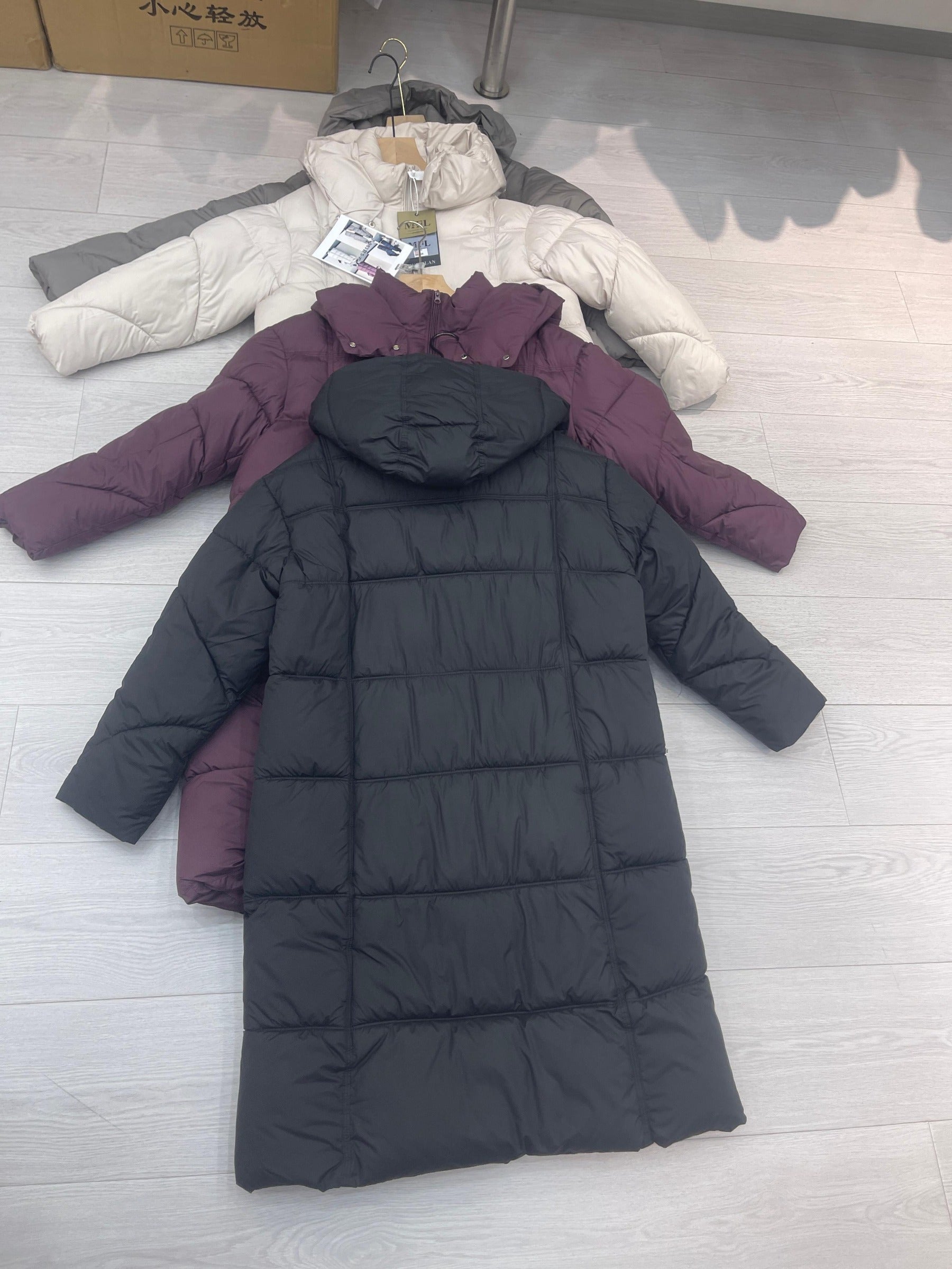 Women's Long Hooded Puffer Coat wholesale PB-PJ-2026-024 image 2